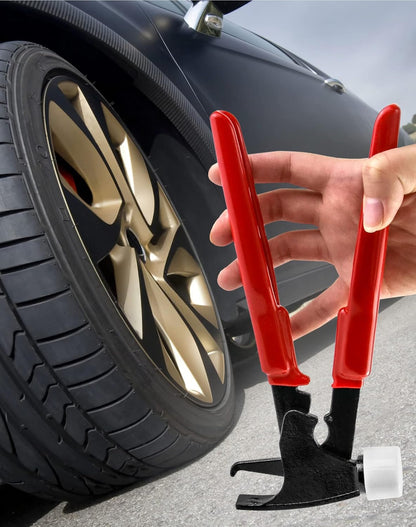Heavy-Duty Wheel Weight Hammer Pliers, Tool for Installing and Removing Clip-On Wheel Weights, Red V1258-DP02-C-2145