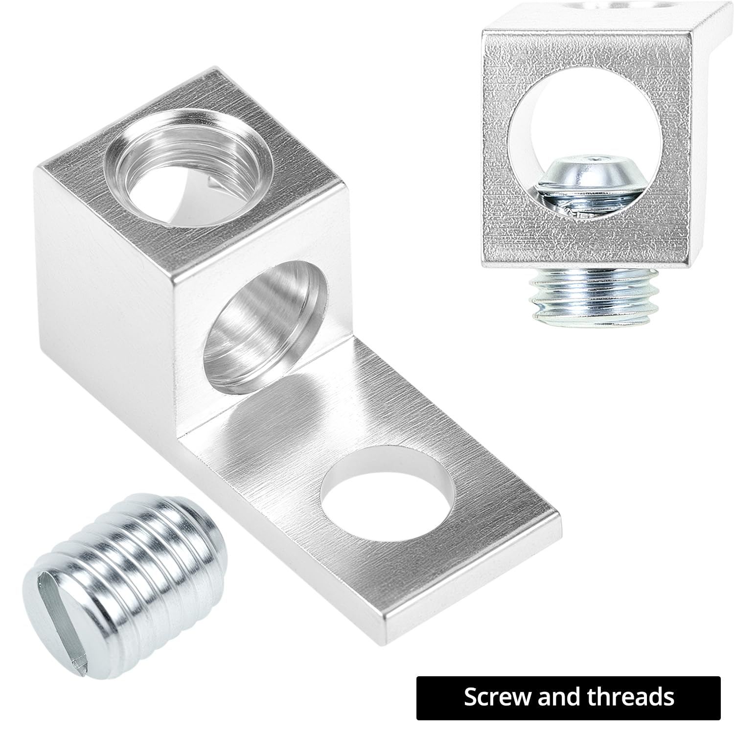 Aluminum Alloy Mechanical Lugs, Terminal Mechanical Lug, Set of 50, Tin Plated with High-Strength V1258-DP02-C-2154