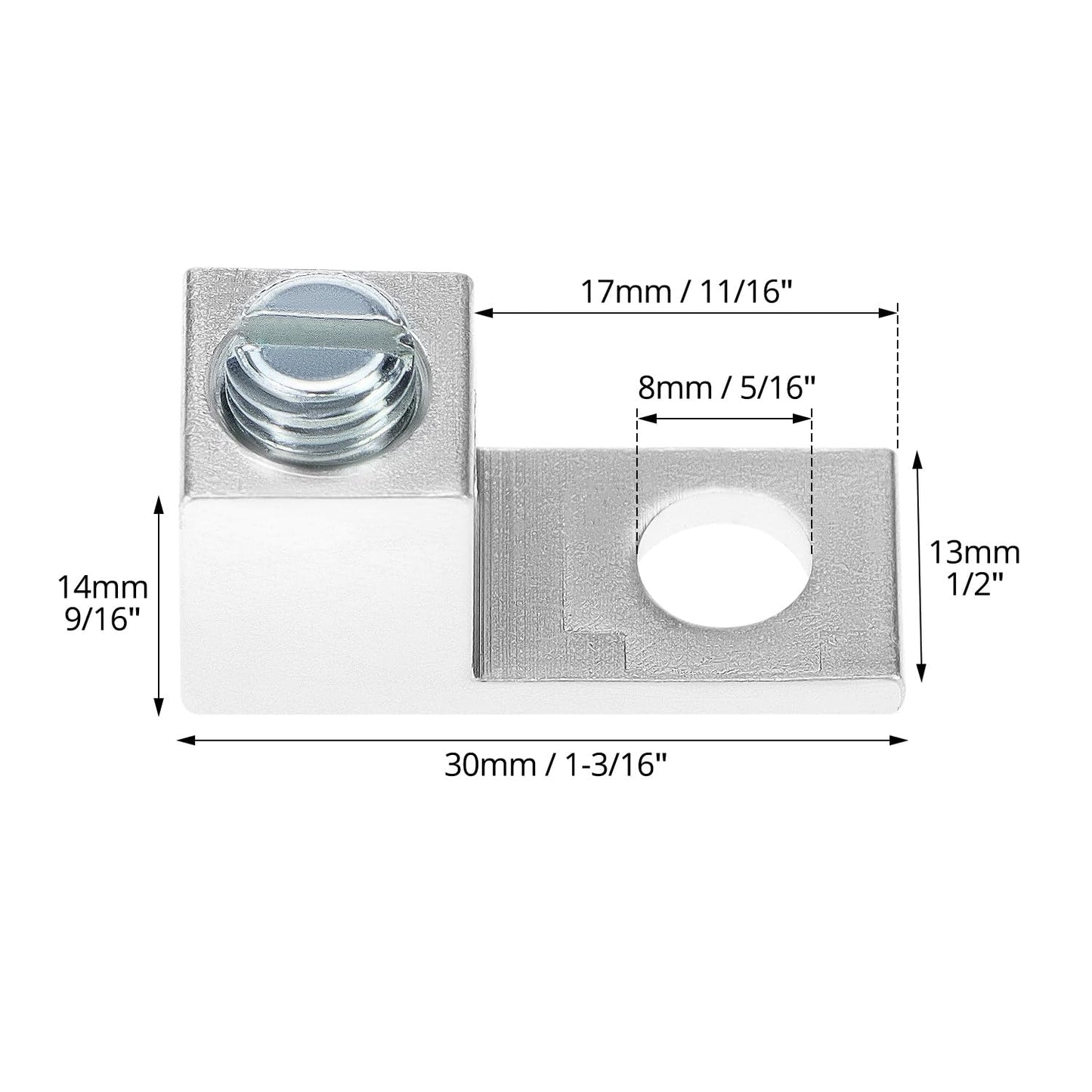 Aluminum Alloy Mechanical Lugs, Terminal Mechanical Lug, Set of 50, Tin Plated with High-Strength V1258-DP02-C-2154