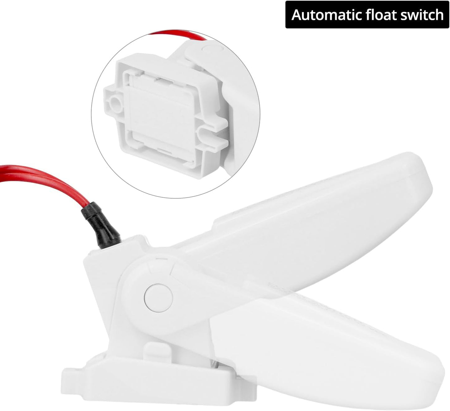 2 Pack Heavy-Duty Automatic Boat Bilge Pump Float Switch | Moisture Tight, Ignition Protected - 12/24/32VDC, V1258-DP02-C-2156