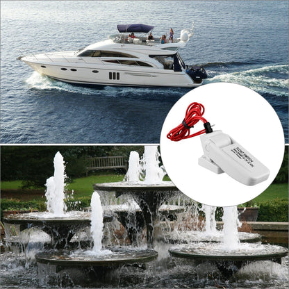 2 Pack Heavy-Duty Automatic Boat Bilge Pump Float Switch | Moisture Tight, Ignition Protected - 12/24/32VDC, V1258-DP02-C-2156