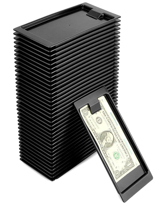 Black Check Holders, 36 Pcs Check Presenters Trays, Check Tip Holder for Receipts, Cash, Credit Cards, Used V1258-DP02-C-2161