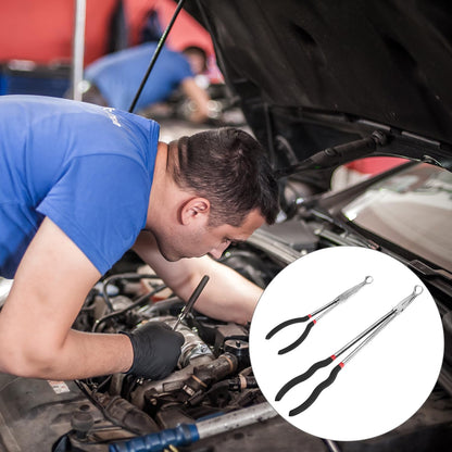 Offset Spark Plug Boot Removal Plier - 5/8" Opening, 11" and 16" Length, Offset Tip for Tight Spots, Protects V1258-DP02-C-2162