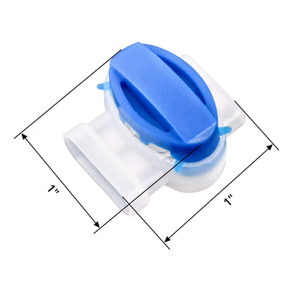 50 Pack 3 Wire Connectors Electrical IDC 314-BOX Pigtail Connectors for 22-14 AWG Cables V1258-DP02-C-2167