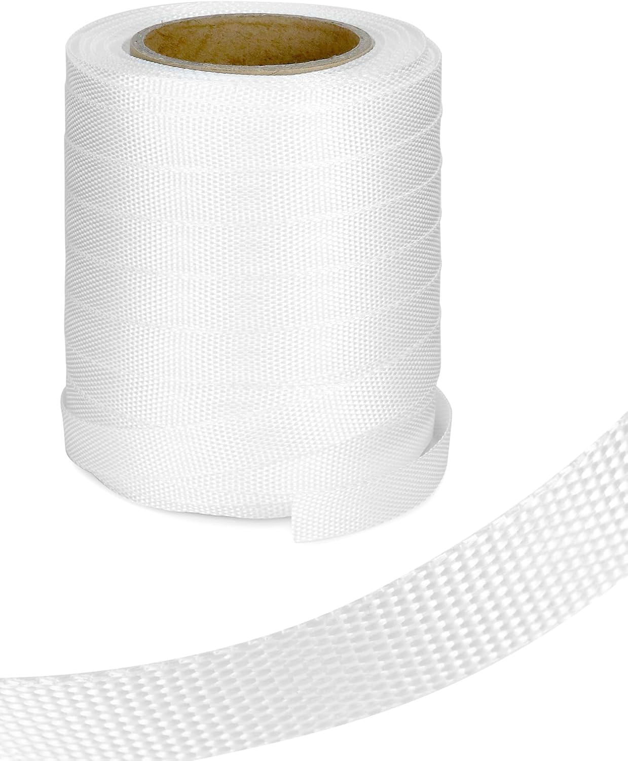3/4" x 250' Woven Polyester Cord Strap - Strong 2400 lb Strength for Pallet, Bundling & Packaging V1258-DP02-C-2174