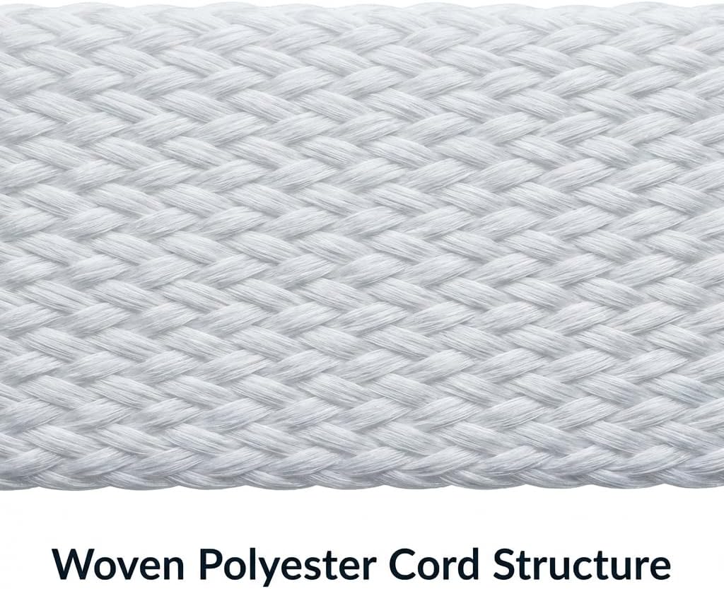 3/4" x 250' Woven Polyester Cord Strap - Strong 2400 lb Strength for Pallet, Bundling & Packaging V1258-DP02-C-2174