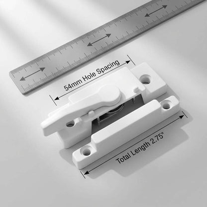 10 Pack Sliding Window Sash Locks, Cam Action White Double Hung Window Sash Lock for Vertical and Horizontal V1258-DP02-C-2179