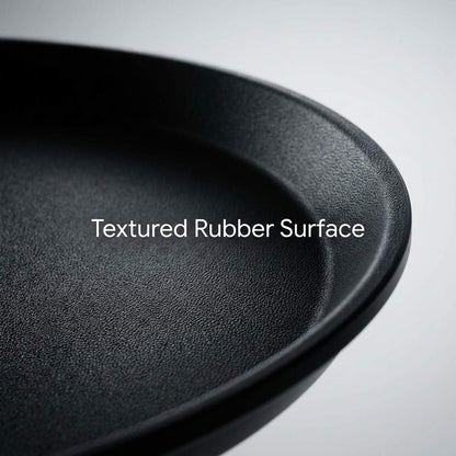16-Inch Round Non-Slip Serving Trays - 4 Pack Rubber Surface Plastic Tray Set for Restaurant, Cafe & Bar V1258-DP02-C-2182