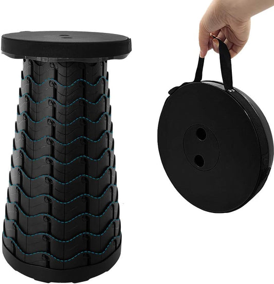 Retractable Folding Stool Upgraded, Portable Lightweight Collapsible Stool Telescoping Chair Seat Adjustable V1258-DP02-C-2189