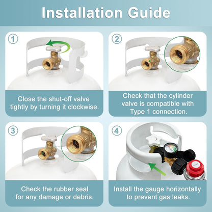0-20 PSI Adjustable Propane Regulator and Hose with Brass Adapter, 5 Feet Gas Burner Hose Replacement for V1258-DP02-C-219