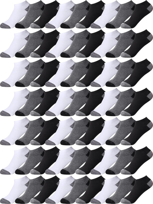 150 Pairs Men's Cushion Ankle Socks Breathable Casual Comfort Men Low Cut Sock for Sports Outdoor Running V1258-DP02-C-2203