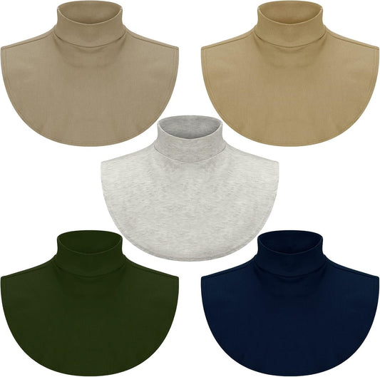 Fake Turtleneck Dickey Collars Women Half Top Mock Collar Neck Wear in Sweater Hoodie High Neck Mock Collar V1258-DP02-C-2206