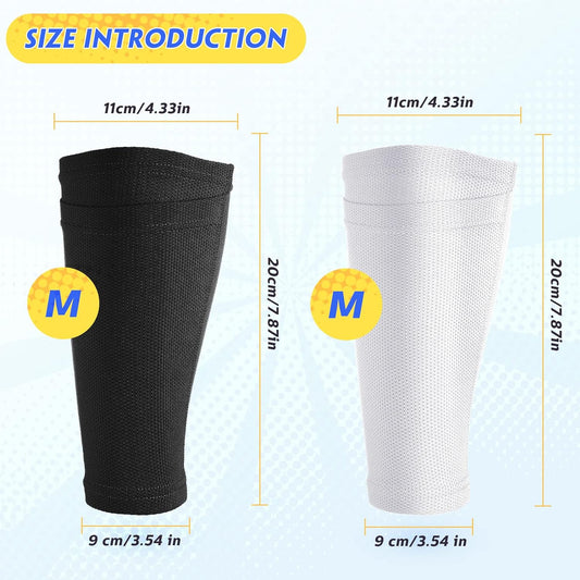 Soccer Shin Guards Sleeves 4 Pairs Flexible Soccer Shin Guard Leg Performance Support Polyester Soccer Shin V1258-DP02-C-2230