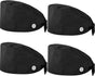 4 Pieces Bouffant Scrub Caps Adjustable Button Sweatband Hats Tie Back Hats for Women Men V1258-DP02-C-2234