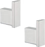 Brushed Nickel Towel Hook for Bathroom Square Modern Wall Mounted Robe Hook Coat Hooks Wall Hook Contemporary V1258-DP02-C-2236