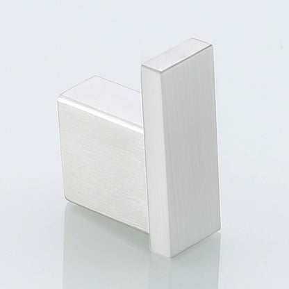 Brushed Nickel Towel Hook for Bathroom Square Modern Wall Mounted Robe Hook Coat Hooks Wall Hook Contemporary V1258-DP02-C-2236