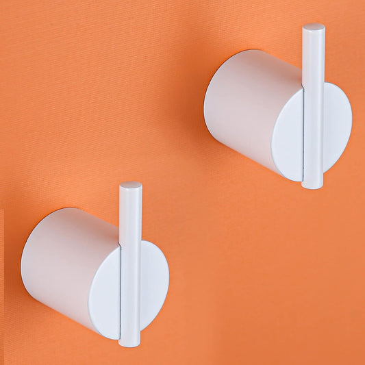Towel Hooks White Wall Hooks Individual Coat Hooks Stainless Steel Hand Towel Holder Modern Metal Robe Hook V1258-DP02-C-2240