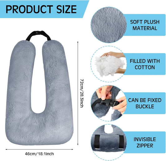 2 Pcs Car Travel Pillow for the Back Seat 28 x 18 in Sleeping Reading Pillows for Long Distance Travel Car V1258-DP02-C-2251