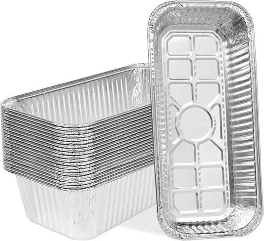20-Pack Grill Drip Pans for Weber SmokeFire, Summit, Genesis Series, 11 x 5 Inch Disposable Aluminum Foil V1258-DP02-C-226