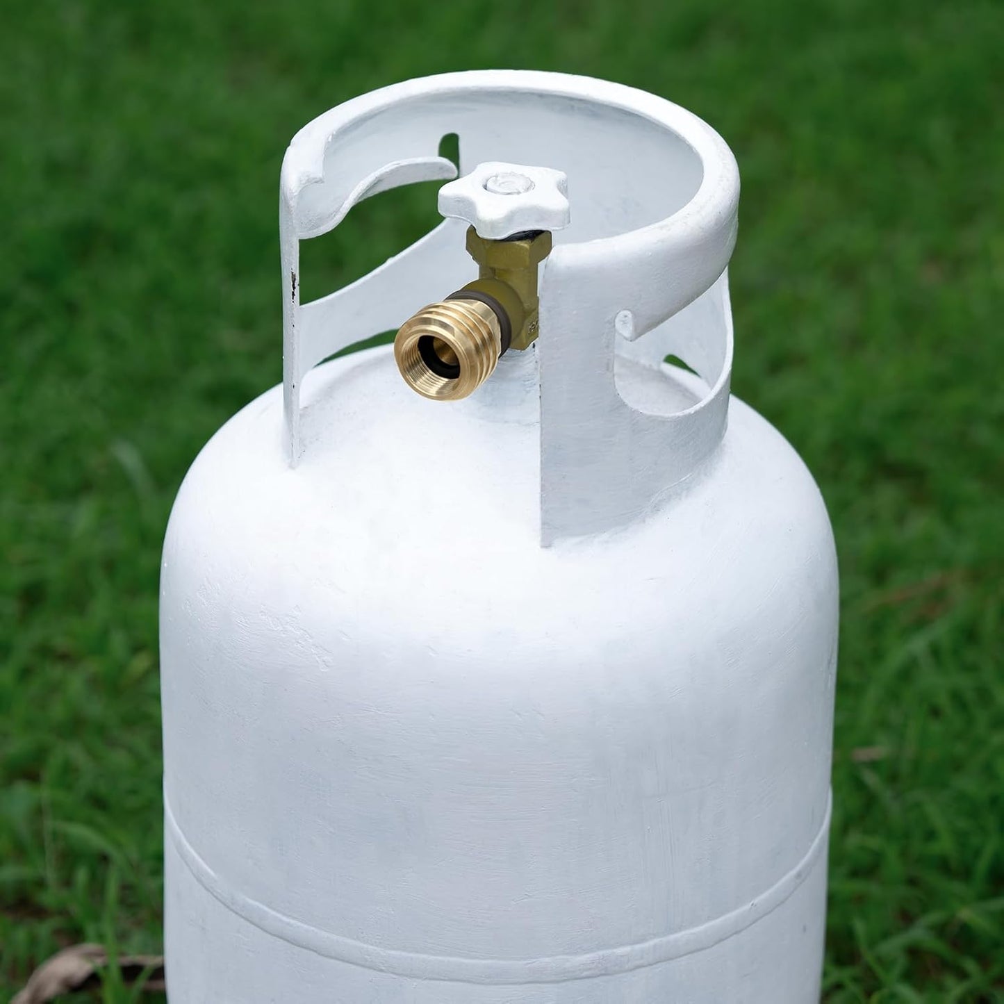 POL to QCC1 Propane Tank Adapter - Old to New, 100 lb LP Tank Valve to Type-1 Fitting, Solid Brass, 2 Pack V1258-DP02-C-227