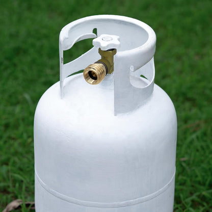 POL to QCC1 Propane Tank Adapter - Old to New, 100 lb LP Tank Valve to Type-1 Fitting, Solid Brass, 2 Pack V1258-DP02-C-227