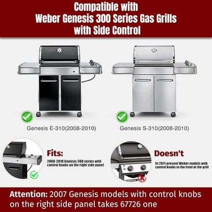 Grill Igniter Kit 1819-51 Replacement for Weber 67847 Genesis 300 Series Grills with Side Controls V1258-DP02-C-229