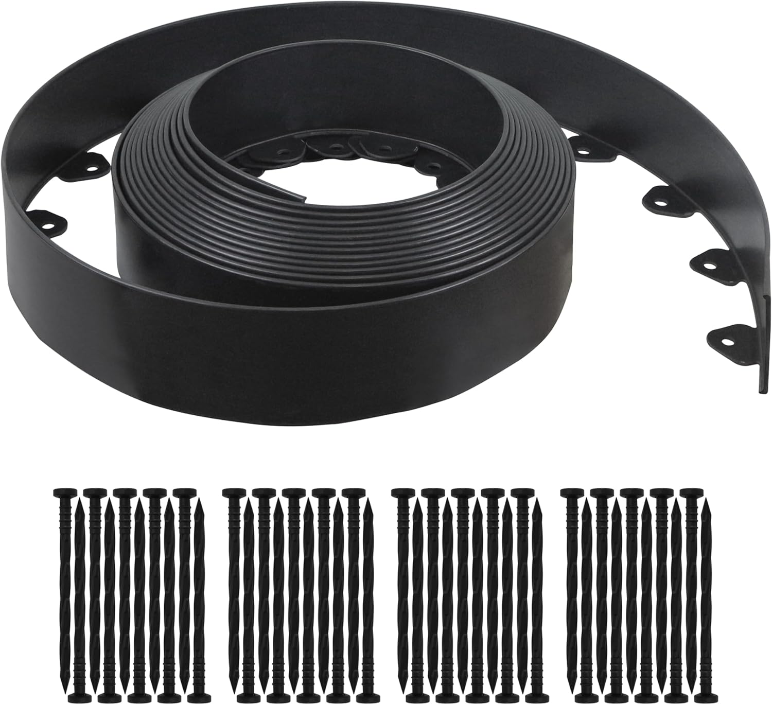 Landscape Edging Kit, 40-Foot Long, 3-Inch Tall, No Dig Garden Edging Border for Flower Beds, Tree Rings, V1258-DP02-C-234