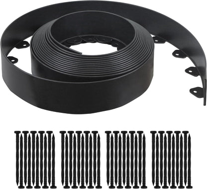 Landscape Edging Kit, 40-Foot Long, 3-Inch Tall, No Dig Garden Edging Border for Flower Beds, Tree Rings, V1258-DP02-C-234