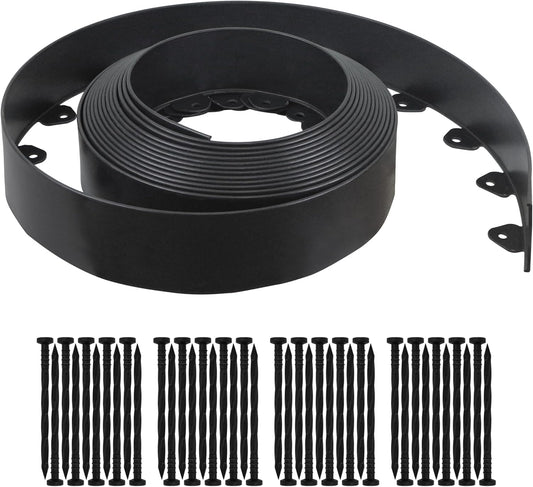 Landscape Edging Kit, 40-Foot Long, 3-Inch Tall, No Dig Garden Edging Border for Flower Beds, Tree Rings, V1258-DP02-C-234