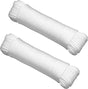2-Pack 100' x 1/4" White Rope, UV Resistant Rope for Flag Pole, Clothes line, Camping Tent, Canoes, Tree Work V1258-DP02-C-242