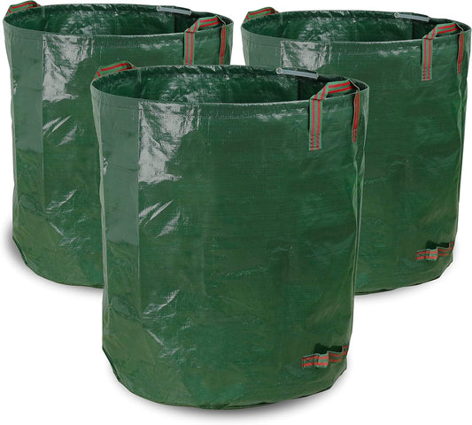 3-Pack 72 Gallon Yard Waste Bags, Reusable Heavy Duty Collapsible Garden Leaf Bags with Plastic Ring, V1258-DP02-C-243