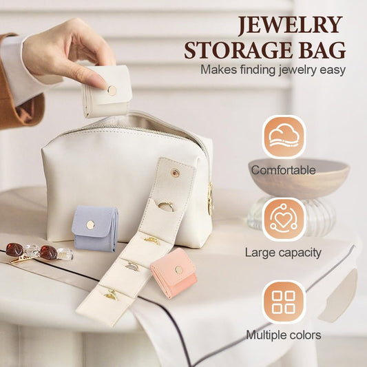 Mini Travel Jewelry Bag, 2026 New Small Jewelry Box Foldable Multifunctional Travel Jewelry Pouch for V1258-DP02-C-2471