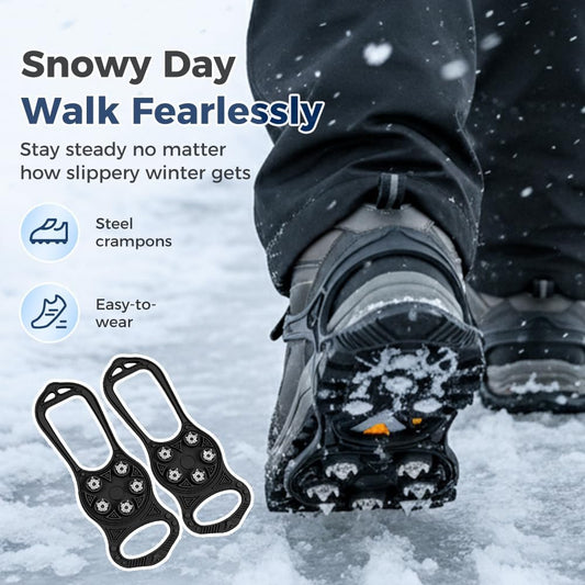 Universal Non-Slip Gripper Spikes, 2026 New Traction Cleats Ice Snow Grips Anti Slip Silicone Multipack, V1258-DP02-C-2473
