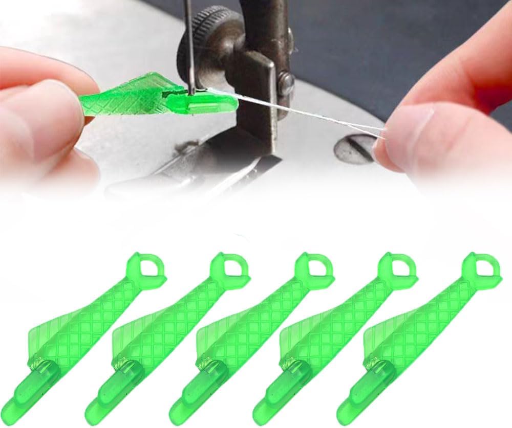 Fish Mouth Sewing Machine Needle Threader, 2024 Upgrade Quick Sewing Machine Loop Easy Selfthread Needle V1258-DP02-C-2480