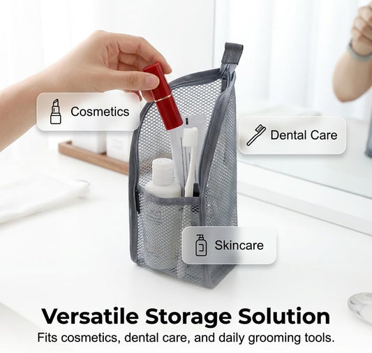 Standing Toiletry Bag, 2026 New EVA Mesh Large Capacity Cosmetic Waterproof Bag, Upgrade Portable Lightweight V1258-DP02-C-2484