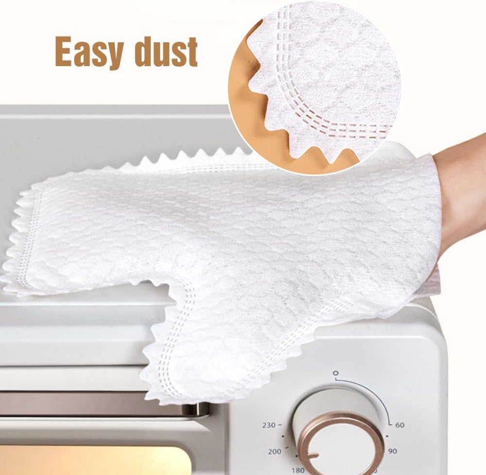 Multi-purpose Washable Dusting Gloves, 2026 Dual-Sided Pet Hair Cleaning Gloves Reusable Wet Dry Kitchen Mitt V1258-DP02-C-2485