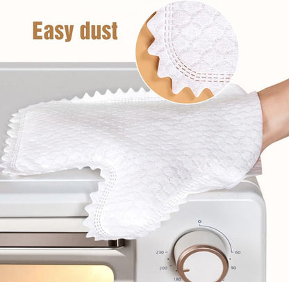 Multi-purpose Washable Dusting Gloves, 2026 Dual-Sided Pet Hair Cleaning Gloves Reusable Wet Dry Kitchen Mitt V1258-DP02-C-2485
