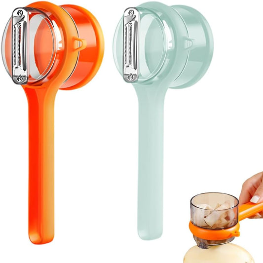 2026 New Kitchen Special Fruit Peeler with Box Storage, Upgrade Vegetable Peeler with Catcher Peeler with V1258-DP02-C-2486