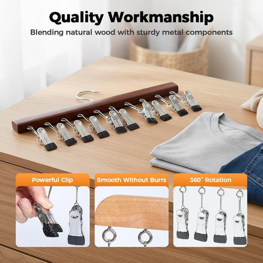 Legging Organizer for Closet, 2026 New Space-Saving Hat Scarf Clothespins for Jeans Closet Organizer with 10 V1258-DP02-C-2491