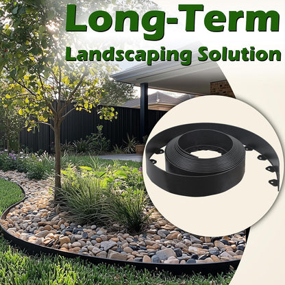 No Dig Landscape Edging Kit, 40-Foot Long, 3-Inch Tall Garden Edging Border and 100 pcs Landscape Edging V1258-DP02-C-250
