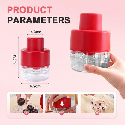 Cherry Pitter, 2025 New Quickly Multiple Cherries Seed Remover Cherry Pitter Multiple, Upgrade Multi-Function V1258-DP02-C-2503