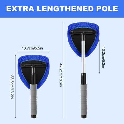Microfiber Car Windshield Cleaner Tool, 2025 Upgrade Car Window Cleaner Windshield Cleaner Inside Glass Wiper V1258-DP02-C-2505