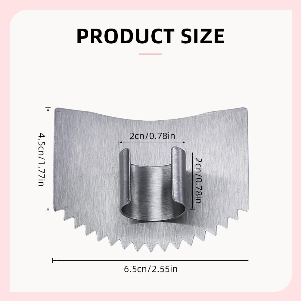 Stainless Steel Cutting Finger Guard, 2025 New Stainless Steel Finger Protector for Cutting, Upgrade V1258-DP02-C-2519