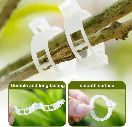 2024 Upgraded Secured Plastic Plant Clip, Summer Plant Support Clips Garden Climbing Vines Fixing Clip, Plant V1258-DP02-C-2522