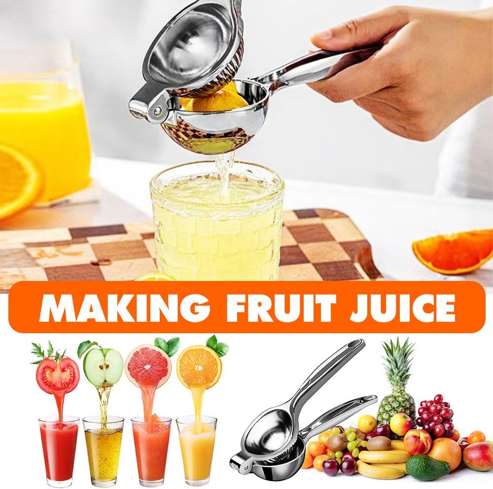 Handheld Lemon Squeezer, 2025 New Stainless Steel Lemon Lime Squeezer Citrus Juicer, Upgrade Heavy Duty Solid V1258-DP02-C-2524