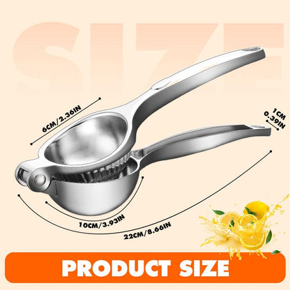 Handheld Lemon Squeezer, 2025 New Stainless Steel Lemon Lime Squeezer Citrus Juicer, Upgrade Heavy Duty Solid V1258-DP02-C-2524