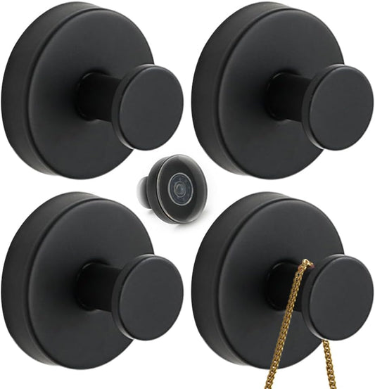 No Drill Hooks, 2024 Upgrade Suction Cup Hooks for Bathroom Shower Mirrors Suction Cup Hooks Multipack, V1258-DP02-C-2525