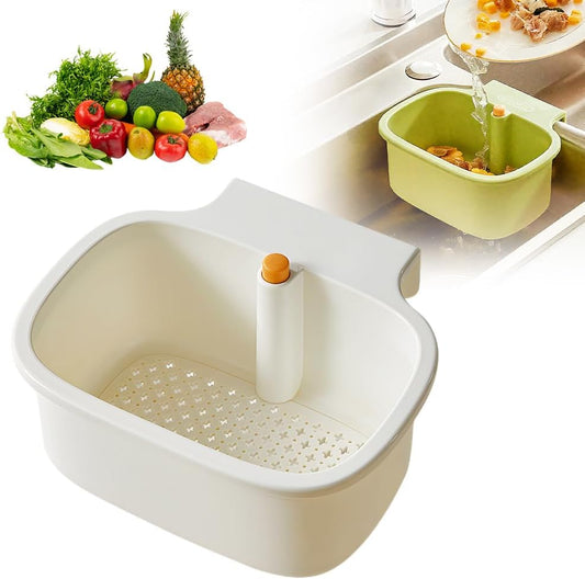 2025 New Suction Cup Sink Corner Rack, Automatic Dumping Suction Cup Press Sinks Drainer Basket, Upgrade V1258-DP02-C-2528
