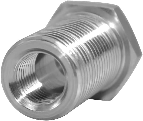 1/4" NPT Stainless Steel Female Bulkhead Coupler Thru-bulk Pipe Fitting 1-1/2" Length (Full Female Thread) V1258-DP02-C-2546