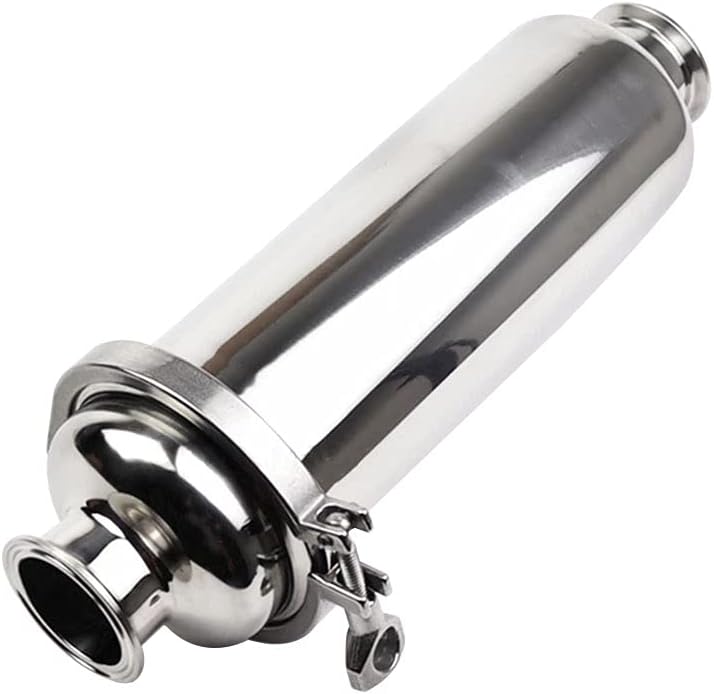 1.5" Tri Clamp Filter Sanitary, Inline Straight Strainer with 100 Mesh Stainless Steel Screen V1258-DP02-C-2559